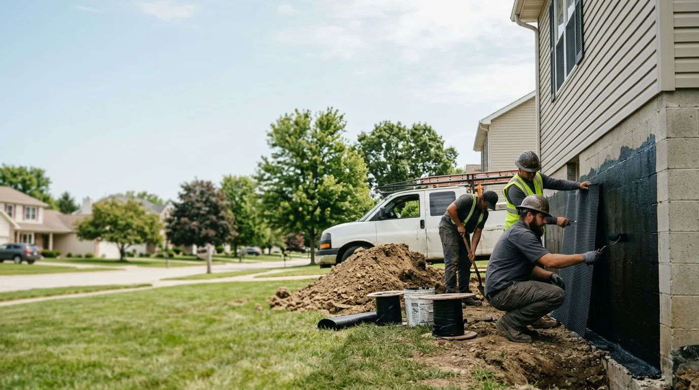 Basement Waterproofing in Pendleton, IN near me